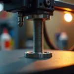 3D-печать детали с резьбовым соединением на домашнем рабочем столе с инструментами